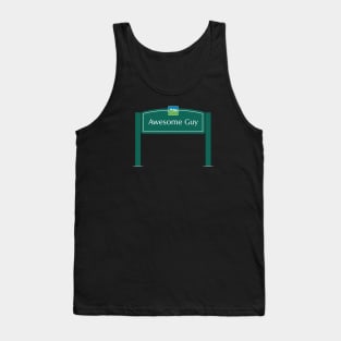 Awesome Guy sign Tank Top